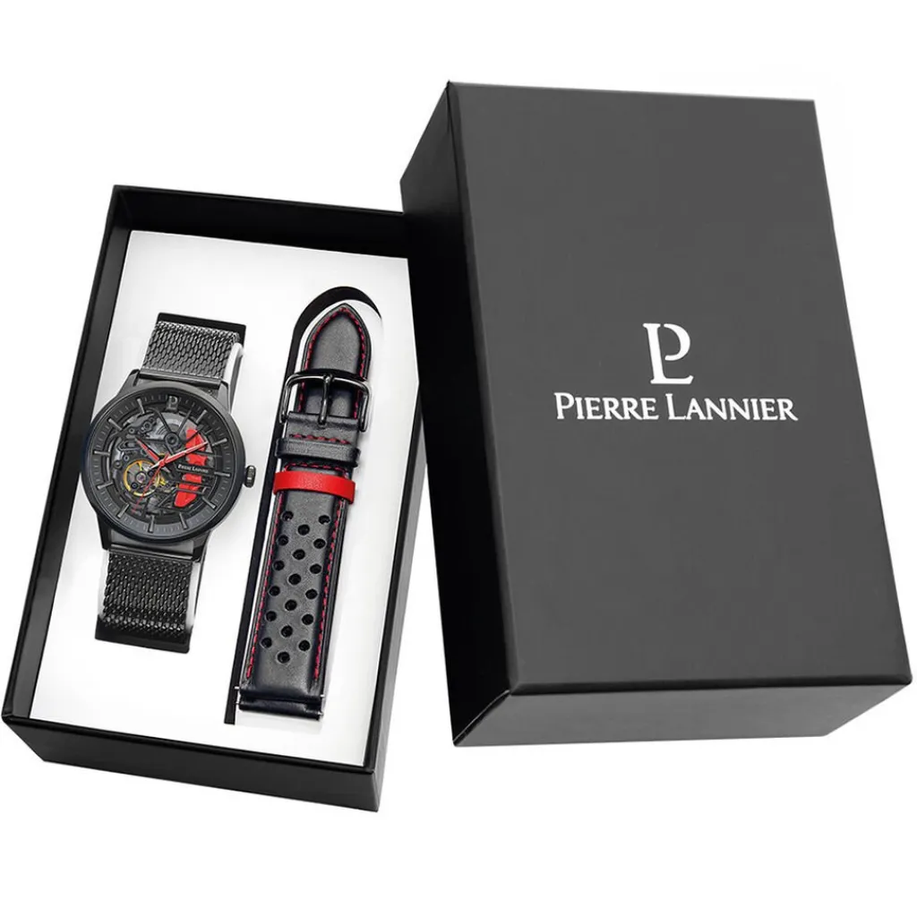 PIERRE LANNIER Coffret De Montre Paddock Noir Online