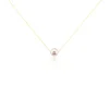 Histoire d'Or Collier 1 Perle Or Jaune Perle De Culture New