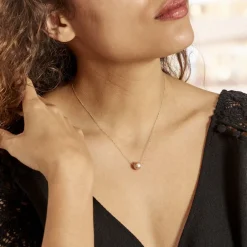 Histoire d'Or Collier 1 Perle Or Jaune Perle De Culture New