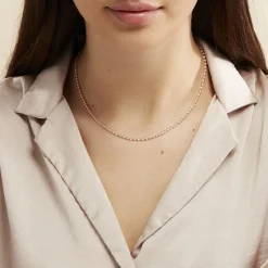 Histoire d'Or Collier Abie Torsade Argent Bicolore