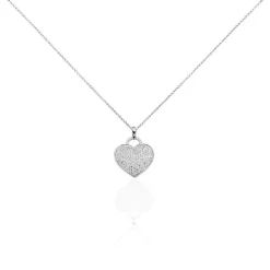 Histoire d'Or Collier Achilles Argent Blanc Oxyde De Zirconium Outlet