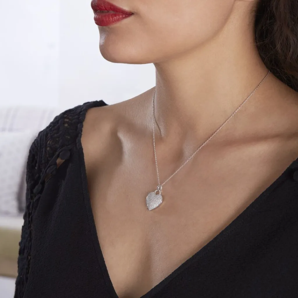 Histoire d'Or Collier Achilles Argent Blanc Oxyde De Zirconium Outlet