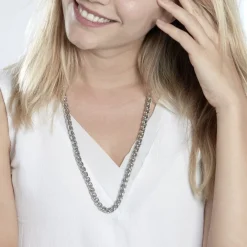 Histoire d'Or Collier Acier Gris Vasio Online