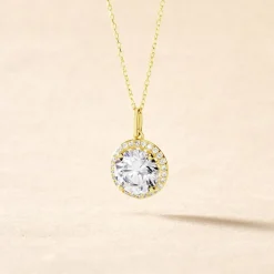 Histoire d'Or Collier Adil De Zirconium or jaune oxyde Discount