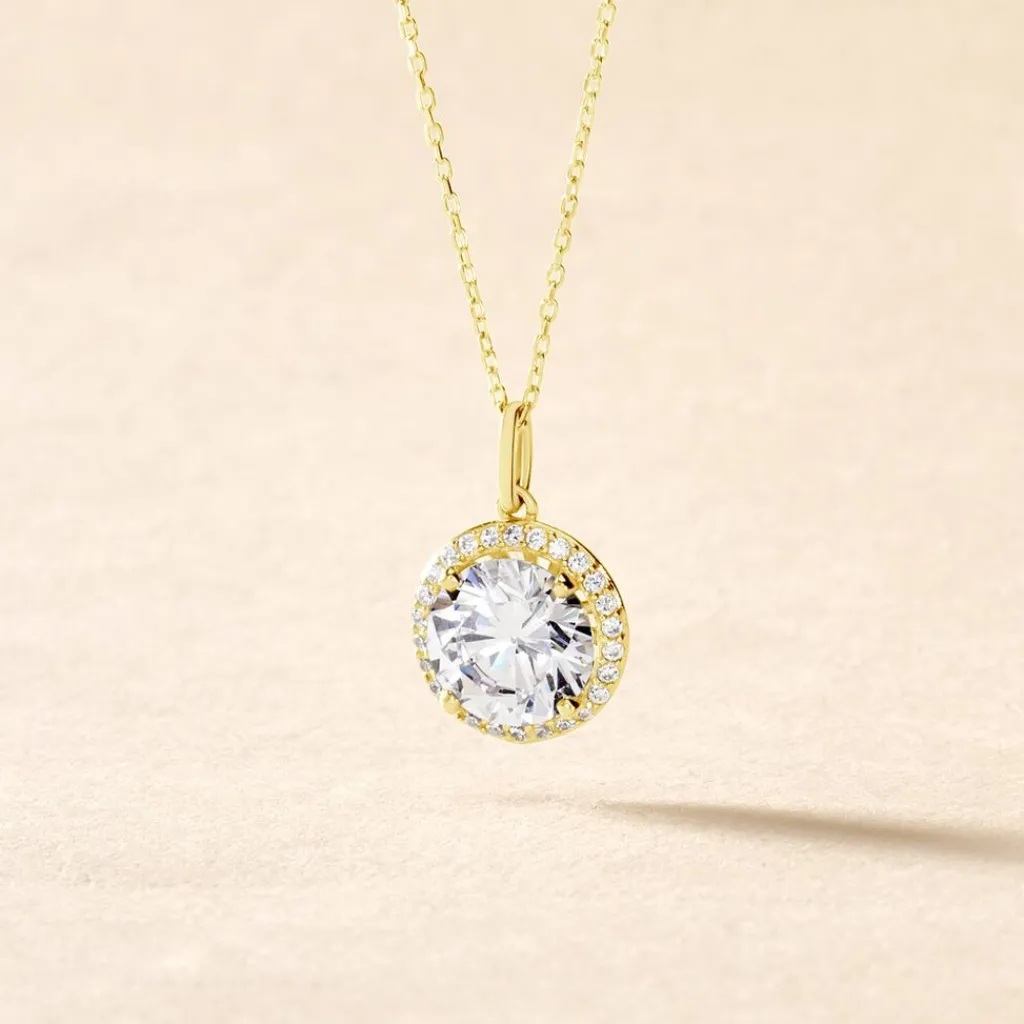 Histoire d'Or Collier Adil De Zirconium or jaune oxyde Discount