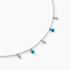Histoire d'Or Collier Adiva Argent Blanc Turquoise New