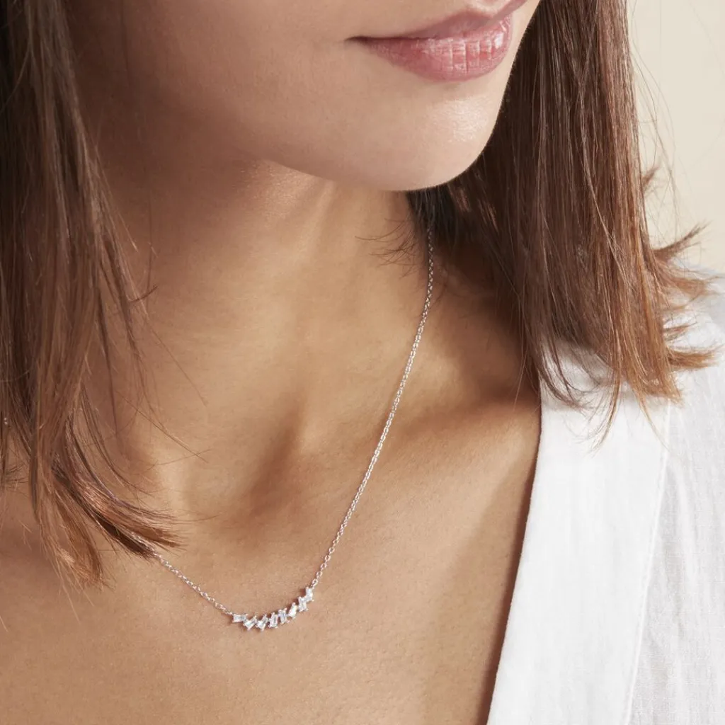 Histoire d'Or Collier Adonia Argent Blanc Oxyde De Zirconium Sale