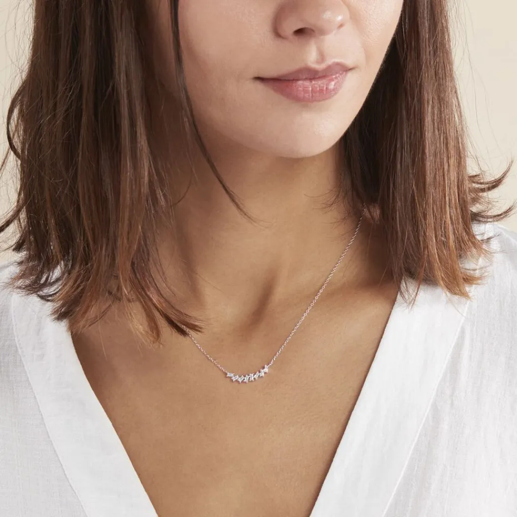 Histoire d'Or Collier Adonia Argent Blanc Oxyde De Zirconium Sale
