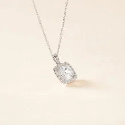 Histoire d'Or Collier Adrienne Or Blanc Oxyde De Zirconium Best