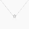 Histoire d'Or Collier Aella Argent Blanc New