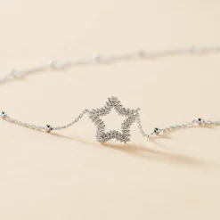 Histoire d'Or Collier Aella Argent Blanc New