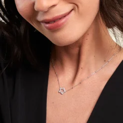 Histoire d'Or Collier Aella Argent Blanc New