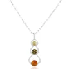 Histoire d'Or Collier Agneta Argent Blanc Ambre