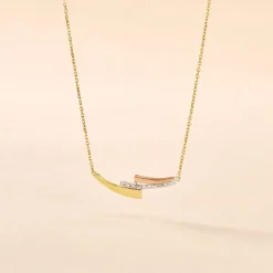 Histoire d'Or Collier Ainhoa or tricolore diamant Sale