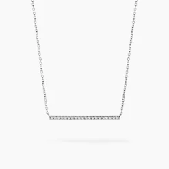 Histoire d'Or Collier Alayna or blanc diamant New