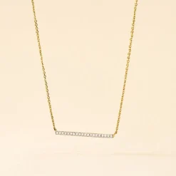 Histoire d'Or Collier Alayna or jaune diamant New
