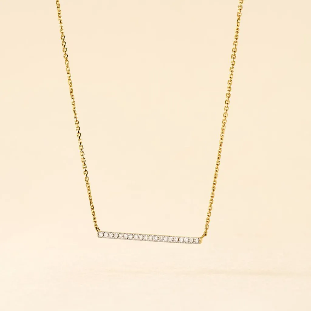 Histoire d'Or Collier Alayna or jaune diamant New