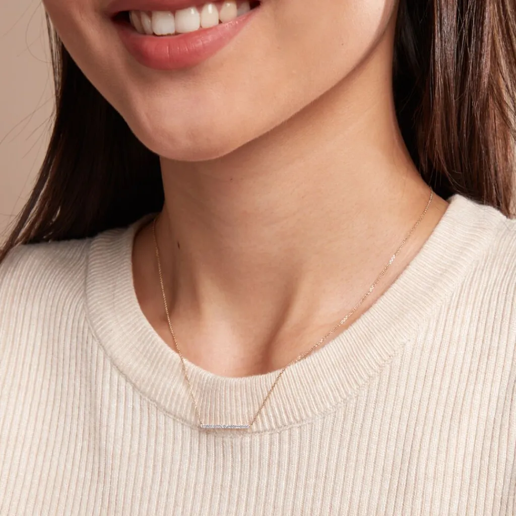 Histoire d'Or Collier Alayna or jaune diamant New