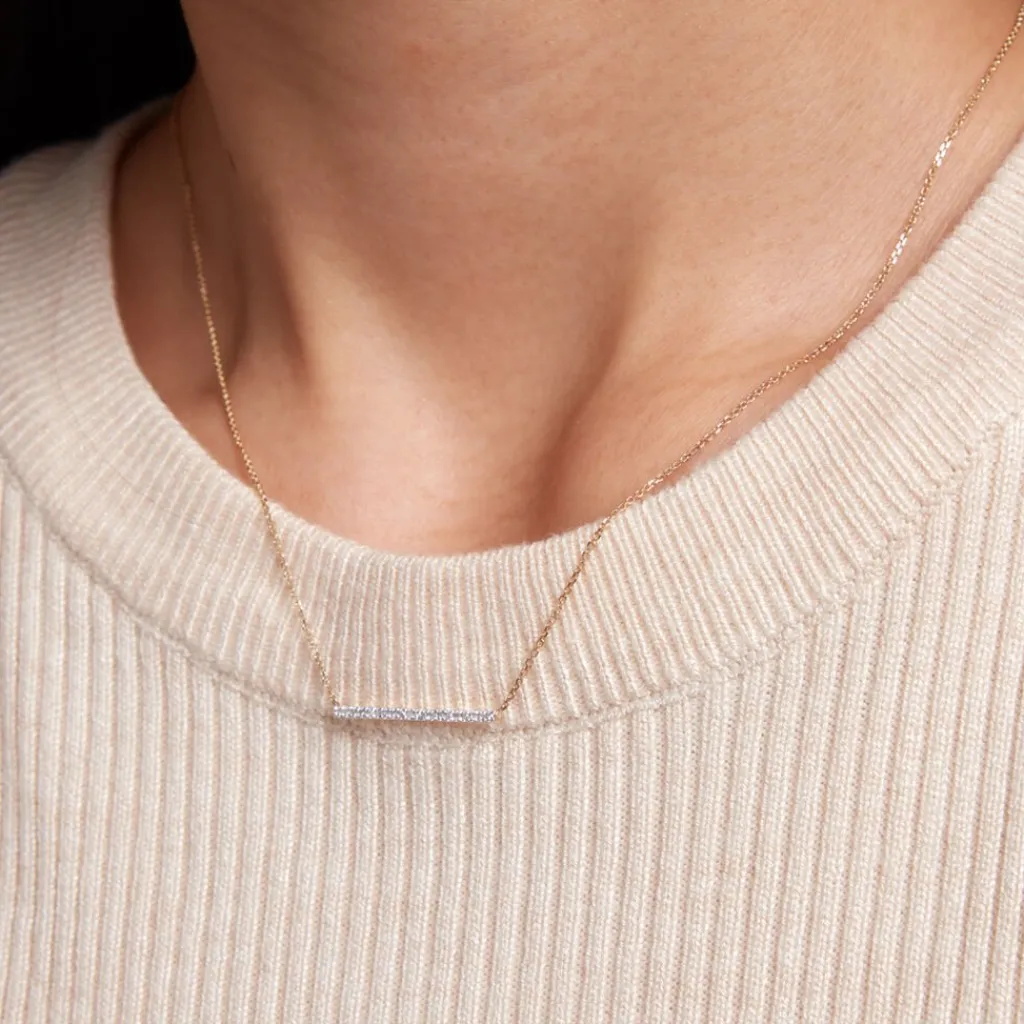 Histoire d'Or Collier Alayna or jaune diamant New