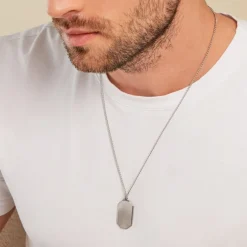 Histoire d'Or Collier Alessio Acier Blanc Online