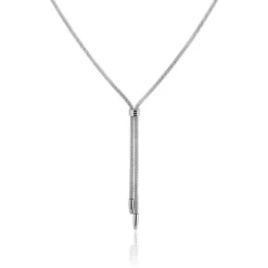 Histoire d'Or Collier Aleyna Maille Popcorn Acier Blanc Online