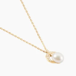 Histoire d'Or Collier Aloys Or Jaune Perle De Culture Et Oxyde De Zirconium Online