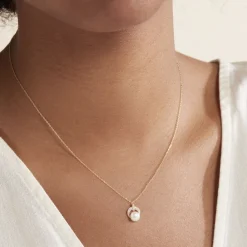 Histoire d'Or Collier Aloys Or Jaune Perle De Culture Et Oxyde De Zirconium Online