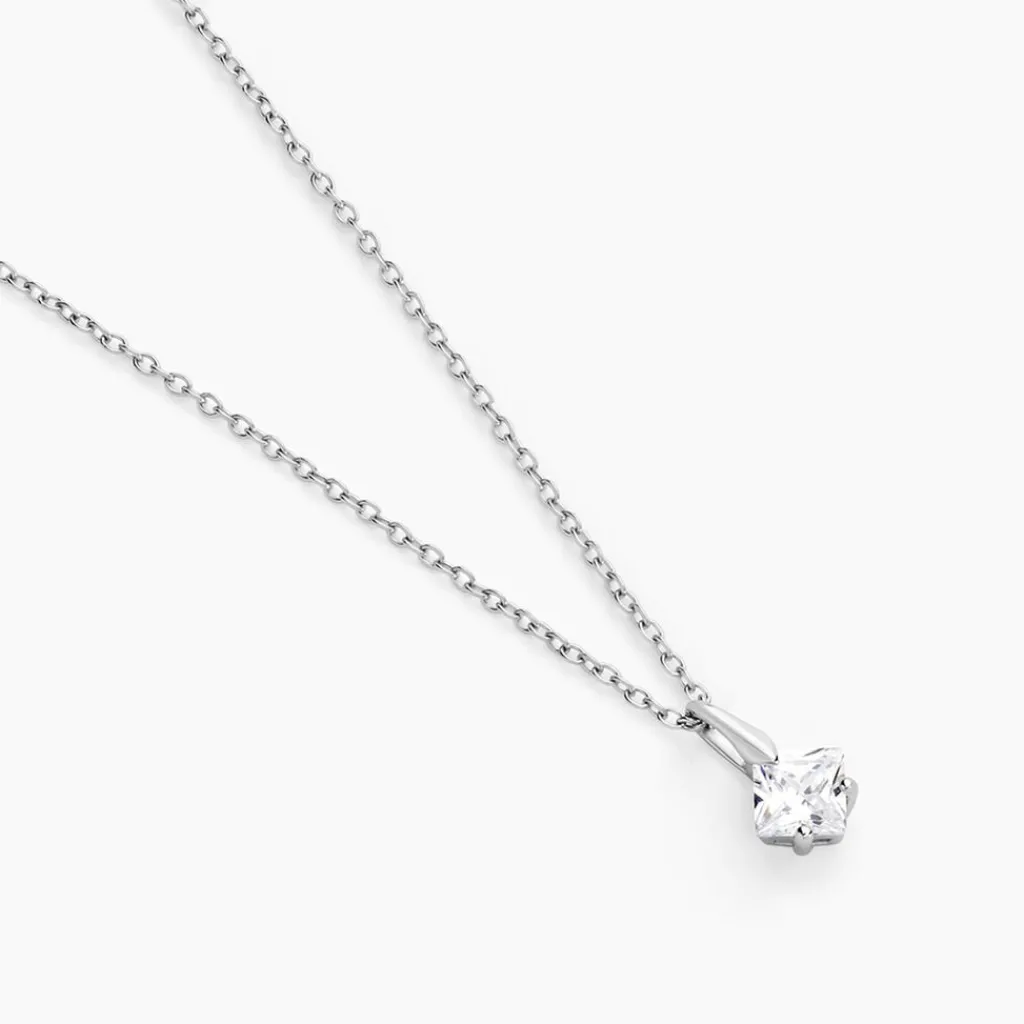 Histoire d'Or Collier Amadéa Argent Blanc Oxyde De Zirconium Discount