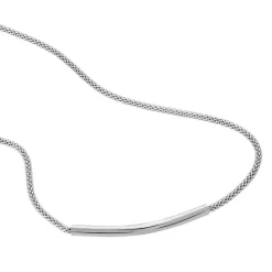 Histoire d'Or Collier Amadeo Maille Popcorn Acier Blanc