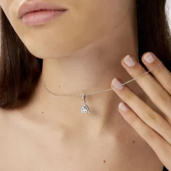 Histoire d'Or Collier Amantine Argent Blanc Oxyde De Zirconium Sale