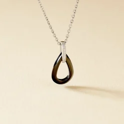 Histoire d'Or Collier Amaris Argent Blanc Céramique Et Oxyde De Zirconium Discount