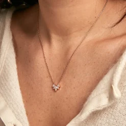 Histoire d'Or Collier Amazonia Plaqué Or Jaune Oxyde De Zirconium plaqué or jaune oxyde blanc Online