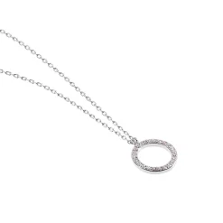 Histoire d'Or Collier Ambroisie Argent Blanc Oxyde De Zirconium argent blanc oxyde rose Best