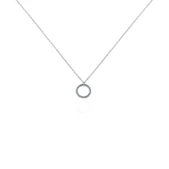 Histoire d'Or Collier Ambroisie Argent Blanc Oxyde De Zirconium argent blanc oxyde bleu Online