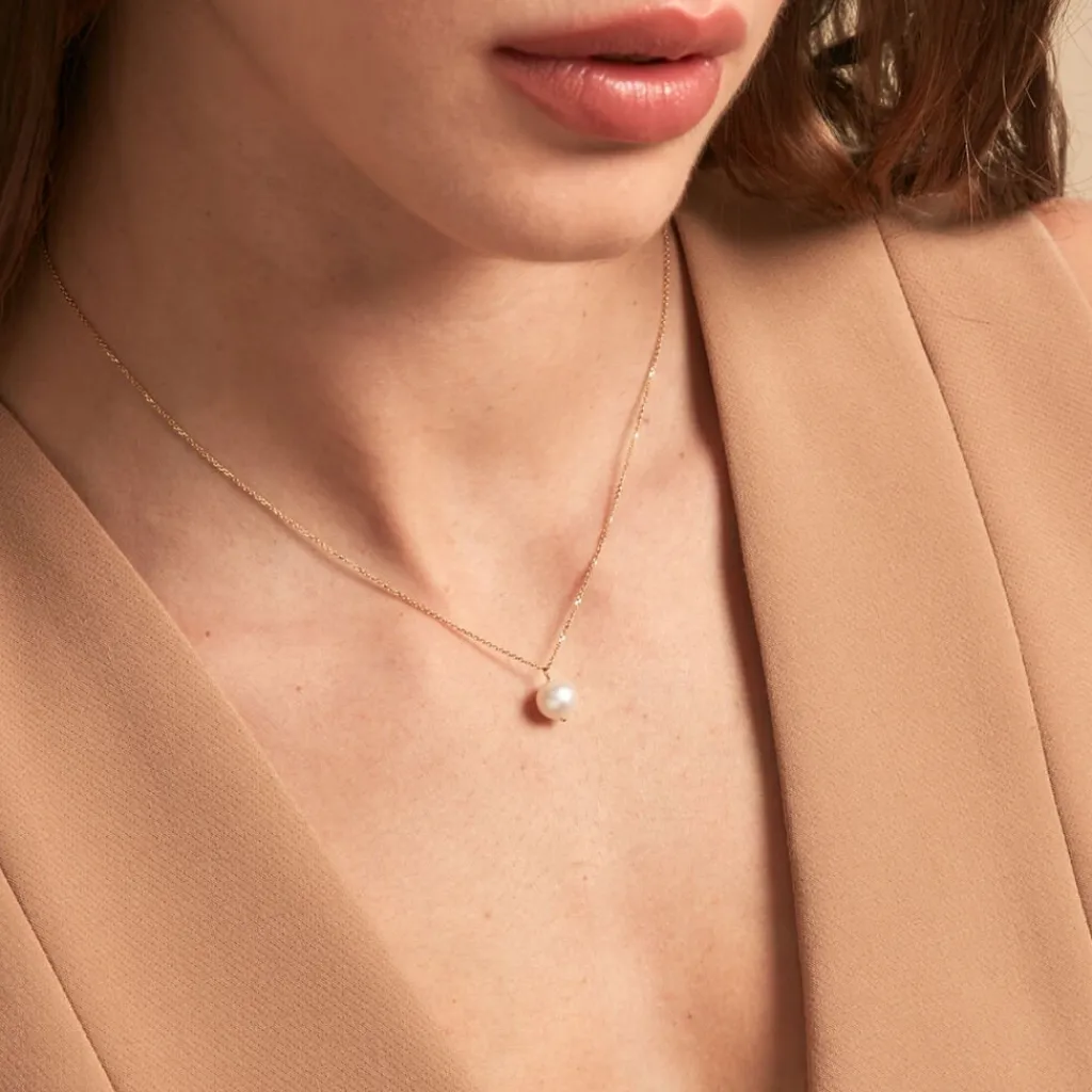 Histoire d'Or Collier Ammiel Or Jaune Perle De Culture Discount