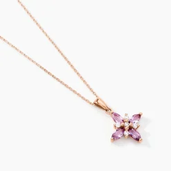 Histoire d'Or Collier Anabele Or Rose Amethyste Oxyde or rose amethyste violette Best