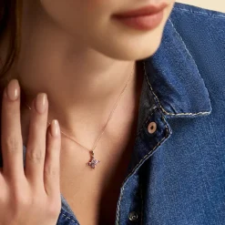 Histoire d'Or Collier Anabele Or Rose Amethyste Oxyde or rose amethyste violette Best