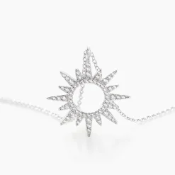 LAETIZIA Collier Anaiz Argent Blanc Oxyde De Zirconium