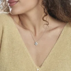 Histoire d'Or Collier Anasthase Argent Blanc Oxyde De Zirconium Hot