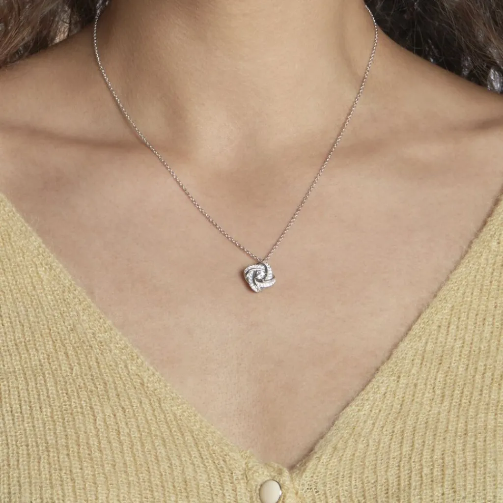 Histoire d'Or Collier Anasthase Argent Blanc Oxyde De Zirconium Hot