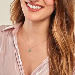 Histoire d'Or Collier Angie Or Jaune Emeraude Diamant or jaune émeraude New