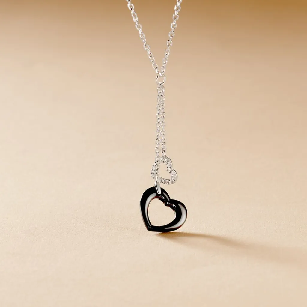 Histoire d'Or Collier Anissa Argent Blanc Céramique Et Oxyde De Zirconium Outlet