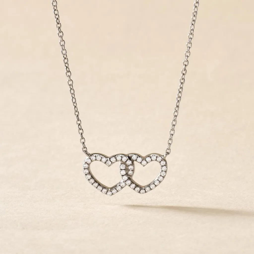 Histoire d'Or Collier Anne-ael Argent Blanc Oxyde De Zirconium Sale