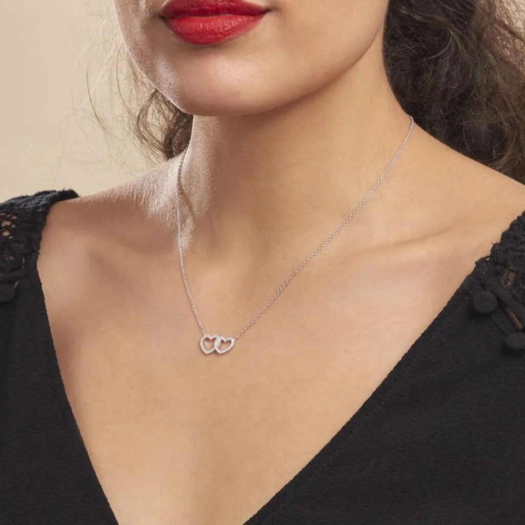 Histoire d'Or Collier Anne-ael Argent Blanc Oxyde De Zirconium Sale