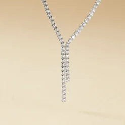 Histoire d'Or Collier Anthia Argent Blanc Oxyde De Zirconium New