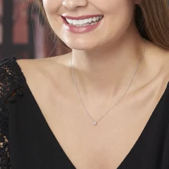 Histoire d'Or Collier Aphrodite or blanc diamant New