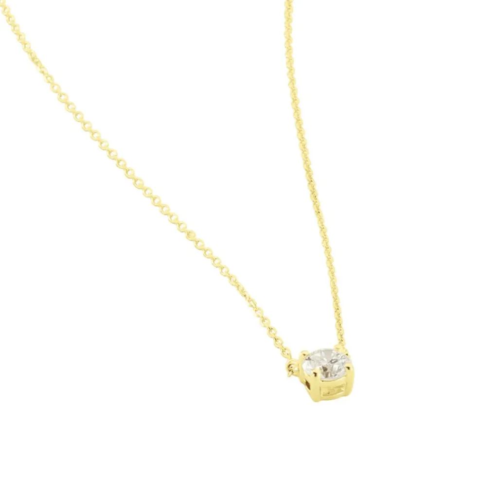 Histoire d'Or Collier Aphrodite Or Jaune Diamant Synthetique