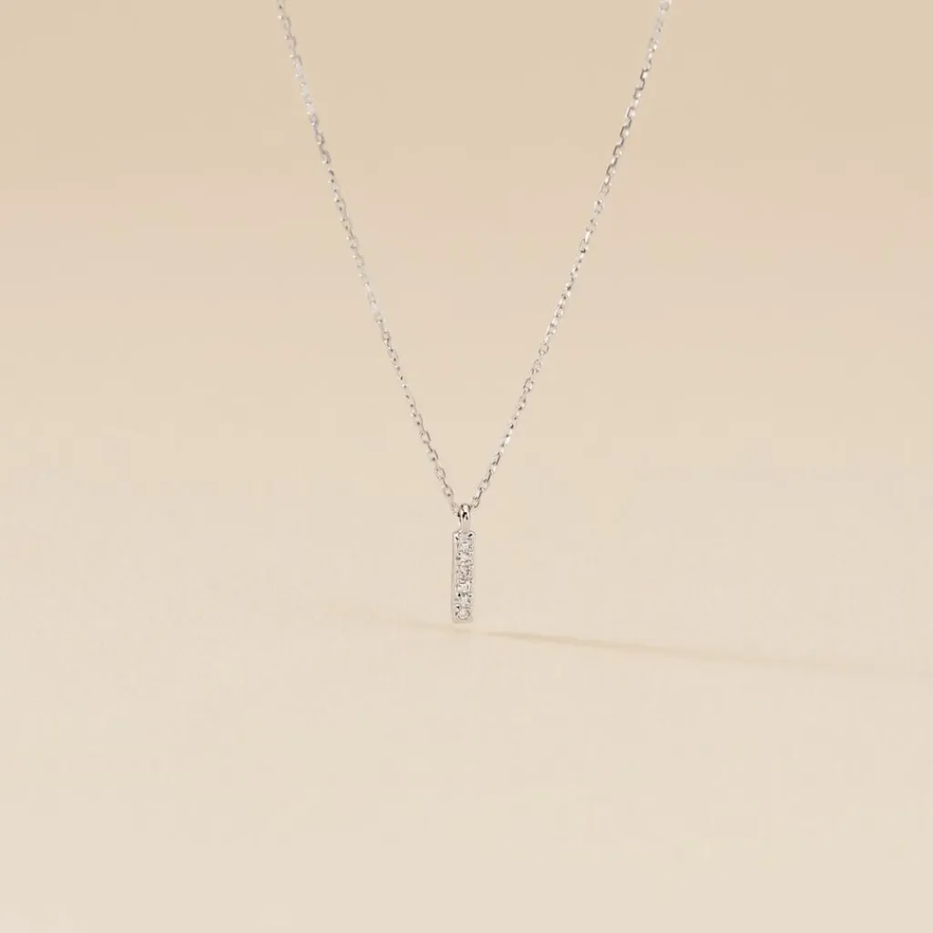 Histoire d'Or Collier Aprhodisia Or Blanc Diamant Blanc Hot