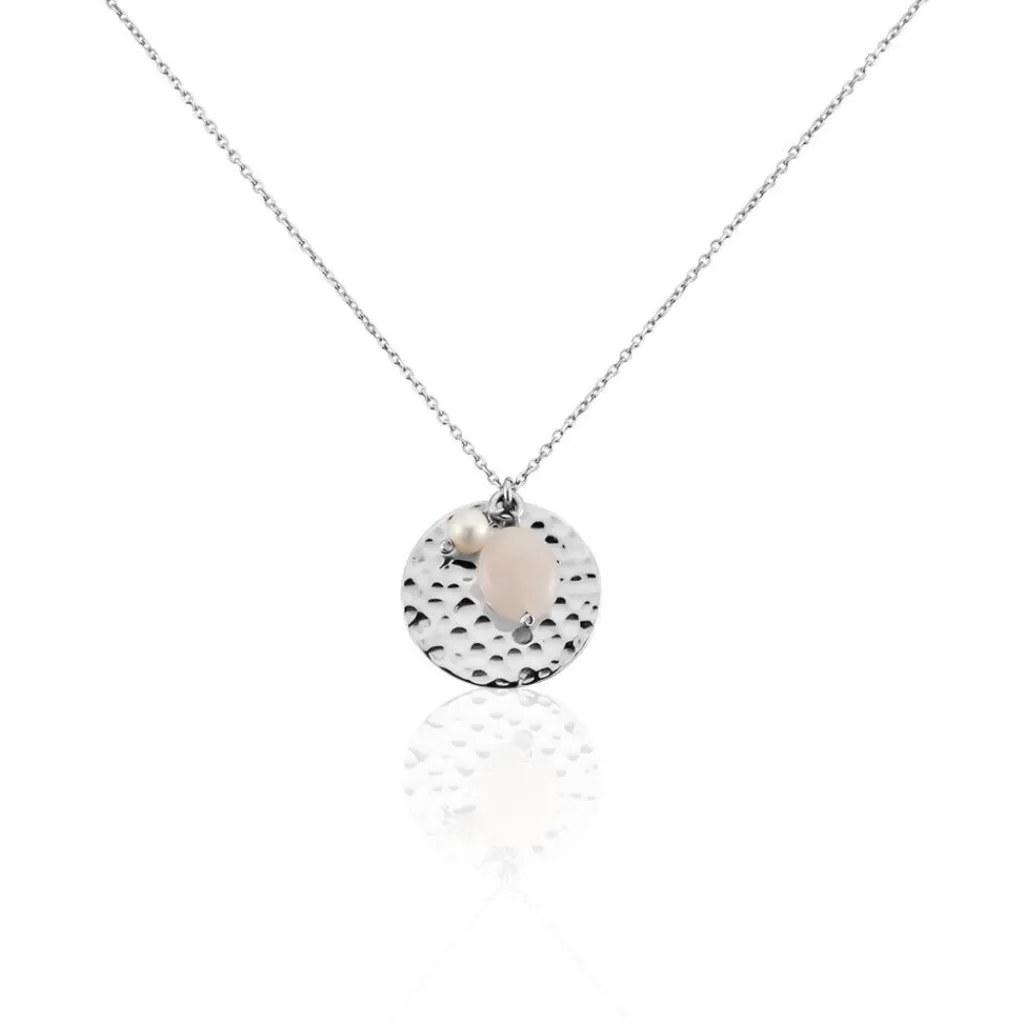 Histoire d'Or Collier Arcelia Argent Blanc Quartz Perle De Culture Outlet