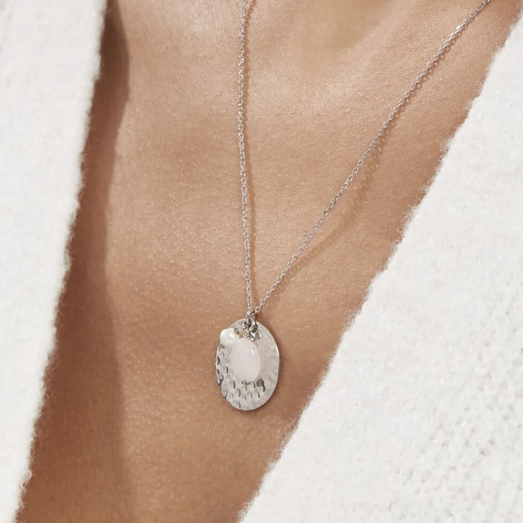 Histoire d'Or Collier Arcelia Argent Blanc Quartz Perle De Culture Outlet